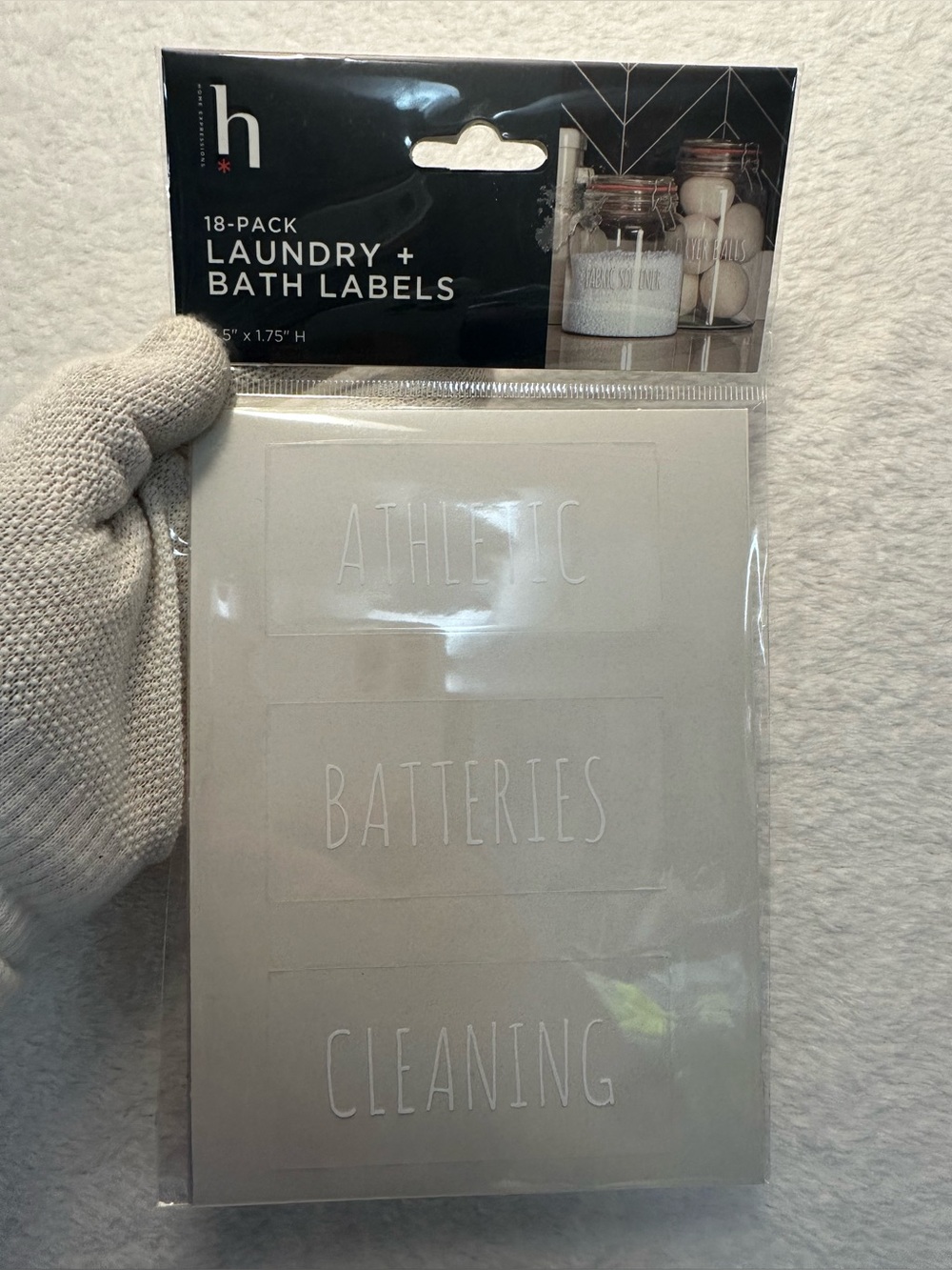 Home Expressions 18-Pack Laundry + Bath Labels